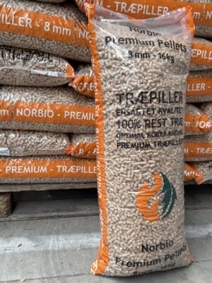 Norbio træpiller – miljøvenlig svensk kvalitet 8mm 832kg